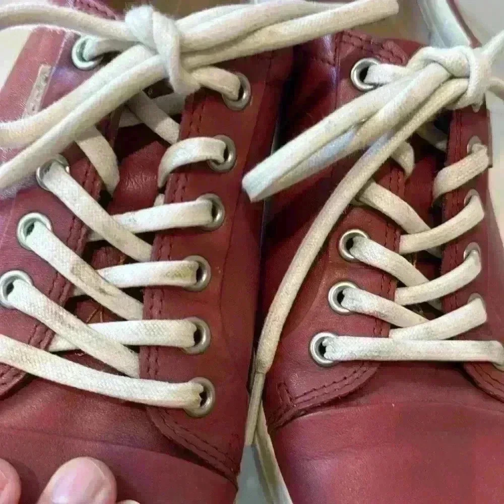 ECCO leather Women’s lace up shoes Red size 40